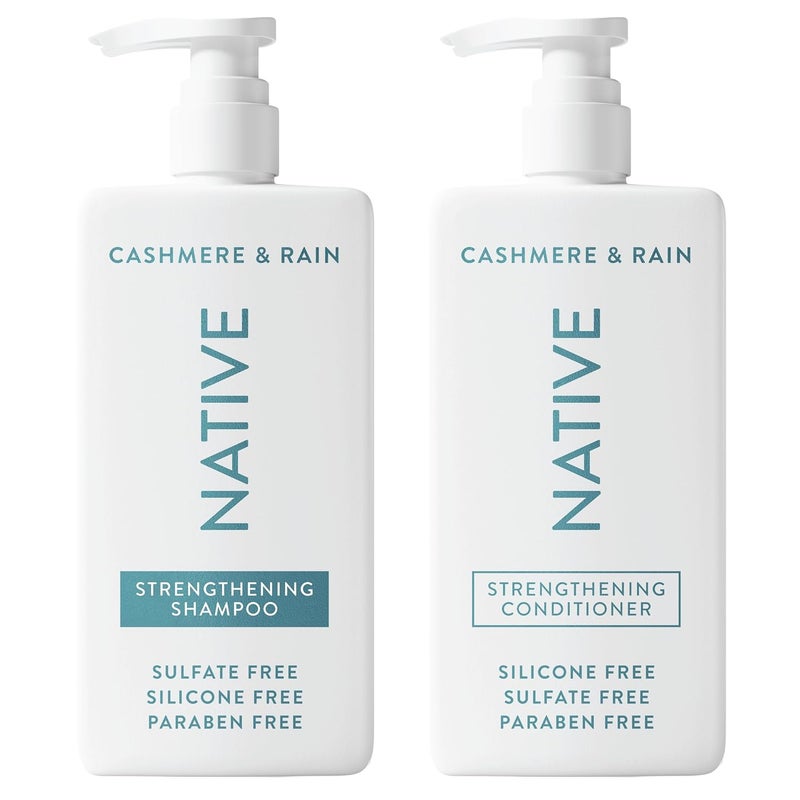 native Cashmere & Rain Shampoo and Conditioner Contain Naturally Derived Ingredients | All Hair Types, Color & Treated, Fine to Dry Damaged, Sulfate & Dye Free - 2-Pack - Image 1